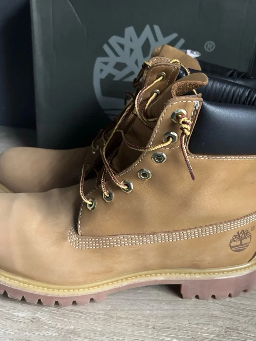 Timberland Tan Leather Premium Boots EX Size 13 M Primaloft 400 Gram Retro